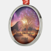 Erste Weihnachten 2024 Ornament Aus Metall (Links)