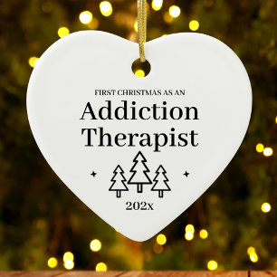 Erste Weihnachten als Addictions Therapeut Neuer J Keramik Ornament