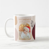 Erste Weihnachten als Custom Gold Arch Foto Kaffeetasse (Links)