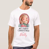 Erste Weihnachten als Daddy Red Truck T - Shirt (Vorderseite)