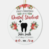 Erste Weihnachten als Dentalschmuck Keramik Ornament (Links)