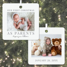 Erste Weihnachten als Eltern Baby-Foto