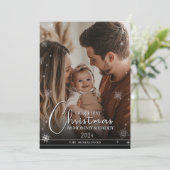 Erste Weihnachten als Eltern Custom Foto (Stehend Vorderseite)