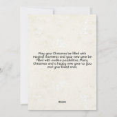 Erste Weihnachten als Eltern Custom Foto (Rückseite)