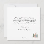 Erste Weihnachten als Familie des Vier Kaninchen (Rückseite)