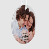 Erste Weihnachten als Familie von 3 Ornament (Vorderseite)