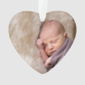 Erste Weihnachten als Familie von 3 Ornament (Rückseite)