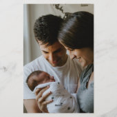 Erste Weihnachten als Familie von drei Briefpapier (Rückseite)