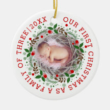 Erste Weihnachten als Familie von drei Kranken Fot