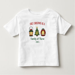 "Erste Weihnachten als Familie von Three 2025 Orna Kleinkind T-shirt