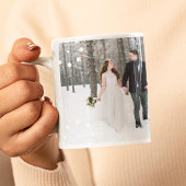 Erste Weihnachten als Foto von Mr. und Mrs. Kaffeetasse