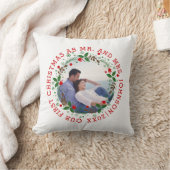 Erste Weihnachten als Foto von Mr. und Mrs. Kissen (Decke)