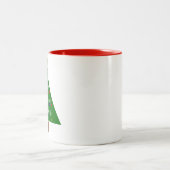 Erste Weihnachten als Frau. Zweifarbige Tasse (Mittel)