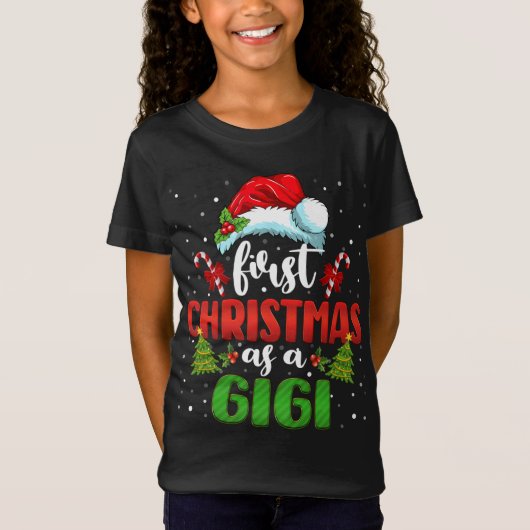 Erste Weihnachten als Gigi-Hat-Gender-Offenbarung T-Shirt (Vorderseite)