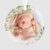 Erste Weihnachten als Grandeliers-Foto Ornament (Rückseite)