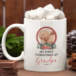 Erste Weihnachten als Grandpa Foto Kaffee Tasse