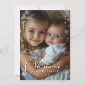 Erste Weihnachten als große Schwester Foto (Vorderseite)