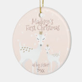 Erste Weihnachten als große Schwester - Niedliches Keramik Ornament (Links)