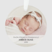 Erste Weihnachten als Großeltern 2 Foto Ornament (Vorderseite)