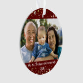 Erste Weihnachten als Großeltern 2 Foto Sterne Ornament (Vorderseite)