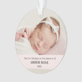 Erste Weihnachten als Großeltern 2 Fotos Ornament (Vorderseite)