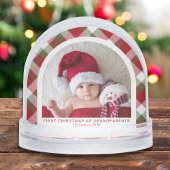 Erste Weihnachten als Großeltern Arch Baby Foto Schneekugeln