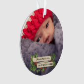 Erste Weihnachten als Großeltern - Foto Ornament (Vorderseite)