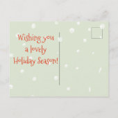 Erste Weihnachten als Großeltern - Lebkuchen Männe Postkarte (Rückseite)