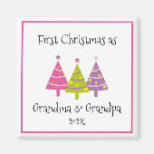 Erste Weihnachten als Großeltern Magnet (Vorne)