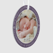 Erste Weihnachten als Großeltern Modernes Foto Ornament (Vorderseite)