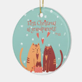 Erste Weihnachten als Großeltern! Niedlich Keramik Ornament (Links)