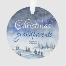 Erste Weihnachten als Großeltern-Ornament