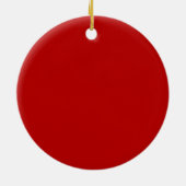 Erste Weihnachten als Großeltern Red Holly Keramik Ornament (Hinten)