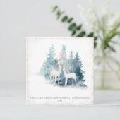 Erste Weihnachten als Großeltern Wald Hirsch (Stehend Vorderseite)