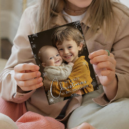 Erste Weihnachten als großer Bruder Fotodruck