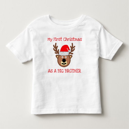 Erste Weihnachten als großer Bruder Kleinkind T - Kleinkind T-shirt (Vorderseite)
