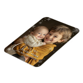 Erste Weihnachten als großes Foto Magnet