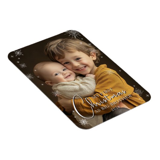 Erste Weihnachten als großes Foto Magnet (Rechte Seite)