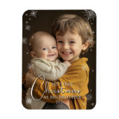 Erste Weihnachten als großes Foto Magnet (Vertikal)
