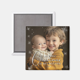 Erste Weihnachten als großes Foto Magnet