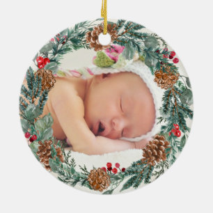 Erste Weihnachten als großes Oma neues Baby Keramik Ornament