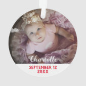 Erste Weihnachten als Großvater-Foto Ornament (Rückseite)