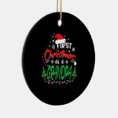 Erste Weihnachten als Großvater Keramik Ornament (Rechts)