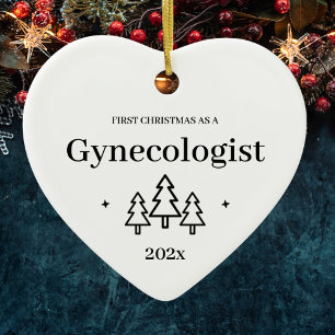 Erste Weihnachten als Gynäkologe 2024 Keramik Ornament