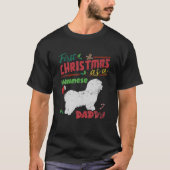 Erste Weihnachten als Havanese Dog Daddy - Havanes T-Shirt (Vorderseite)