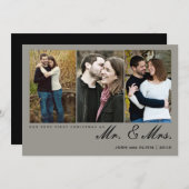 Erste Weihnachten als Herr & Mrs. | Fotokarte Coll (Vorne/Hinten)