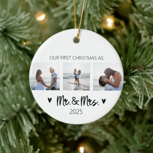 Erste Weihnachten als Herr und Frau Ornament (Baum)