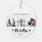 Erste Weihnachten als Herr und Frau Ornament (Links)
