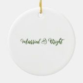 Erste Weihnachten als Herr und Frau Ornament (Hinten)