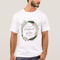 Erste Weihnachten als Herr und Frau Wreath Holiday